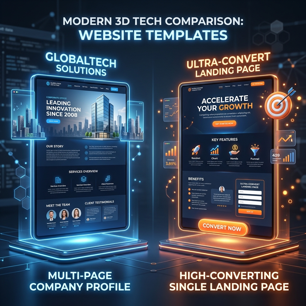 Company Profile vs Landing Page: Mana yang Tepat untuk Bisnis Anda?